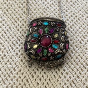 Colorful Gemstone Pendant Necklace